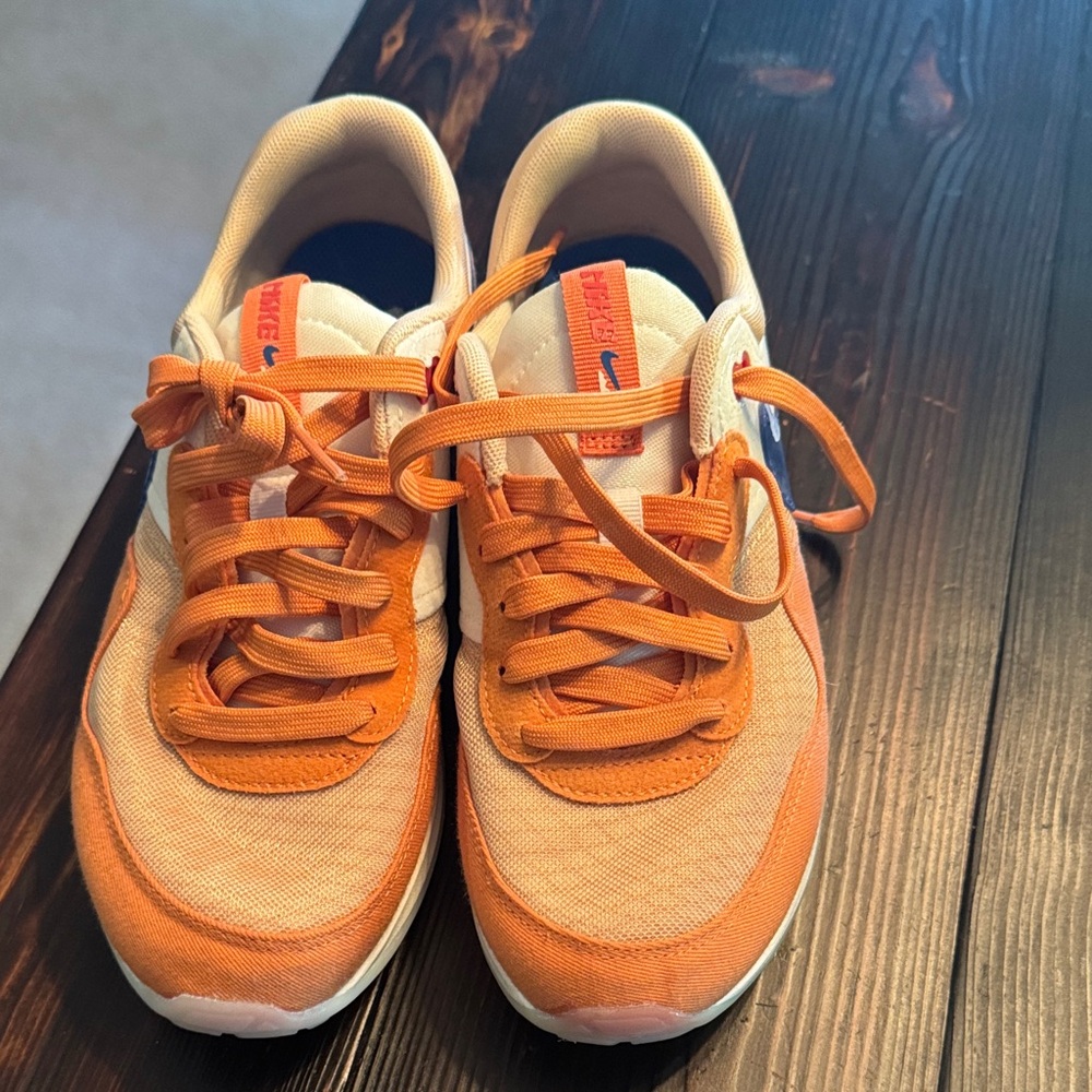 Nike Kids Orange and White Sneakers